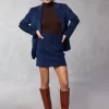 Clothing Rouje | Adeline Skirt Blue Denim