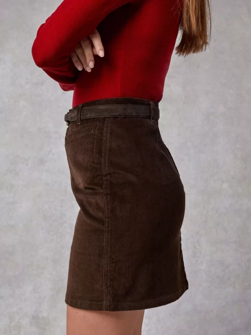Clothing Rouje | Adeline Skirt Coffee