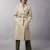 Clothing Rouje | Adina Trench Coat Uni Sable