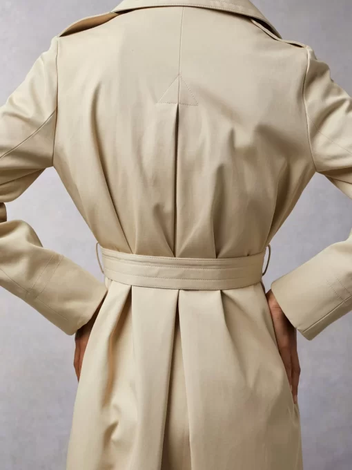 Clothing Rouje | Adina Trench Coat Uni Sable