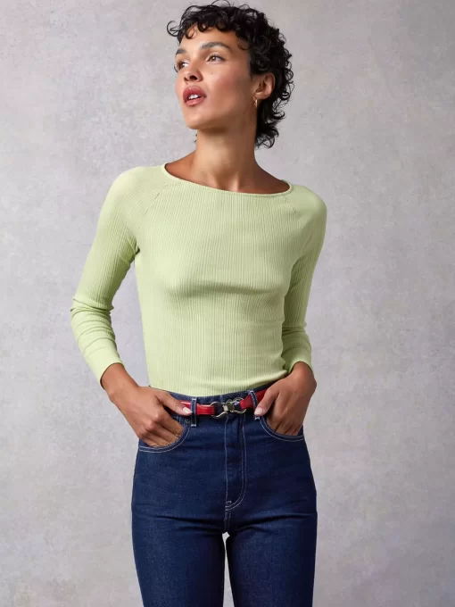 Clothing Rouje | Alaina Top Uni Vert