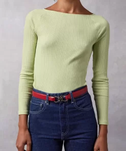 Clothing Rouje | Alaina Top Uni Vert