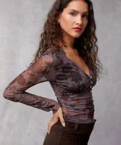Clothing Rouje | Avina Top Anemone Bordeaux