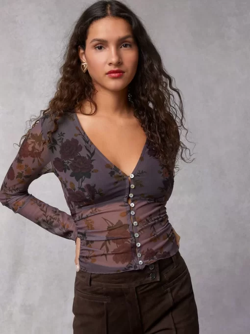 Clothing Rouje | Avina Top Anemone Bordeaux