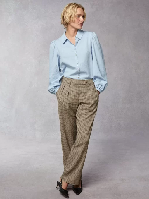 Clothing Rouje | Barbara Shirt Bleu Ciel
