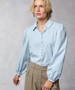 Clothing Rouje | Barbara Shirt Bleu Ciel