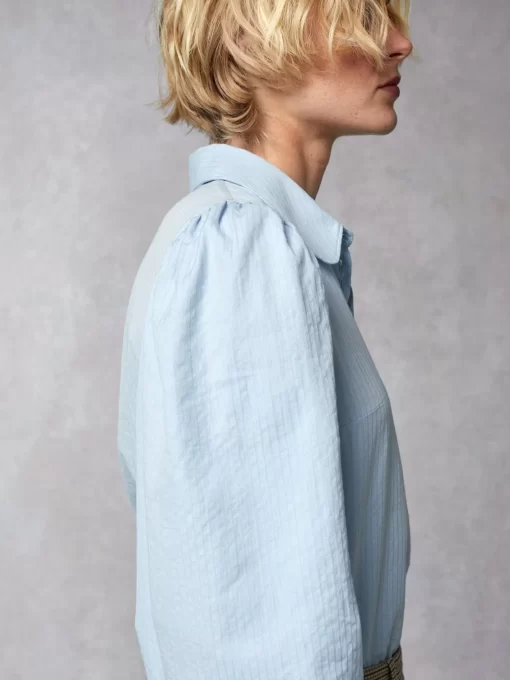 Clothing Rouje | Barbara Shirt Bleu Ciel