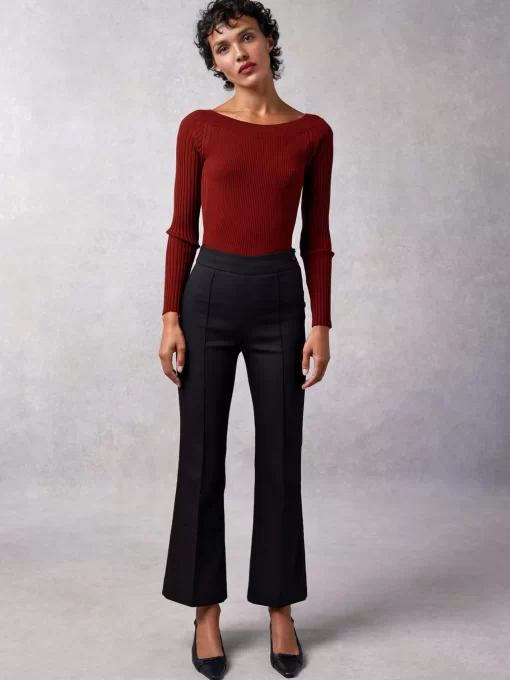 Clothing Rouje | Benjamin Sweater Uni Bordeaux