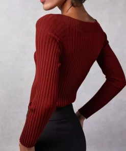 Clothing Rouje | Benjamin Sweater Uni Bordeaux