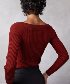 Clothing Rouje | Benjamin Sweater Uni Bordeaux
