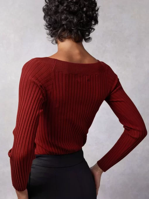 Clothing Rouje | Benjamin Sweater Uni Bordeaux
