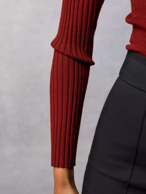Clothing Rouje | Benjamin Sweater Uni Bordeaux