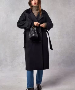 Clothing Rouje | Brent Coat Uni Noir