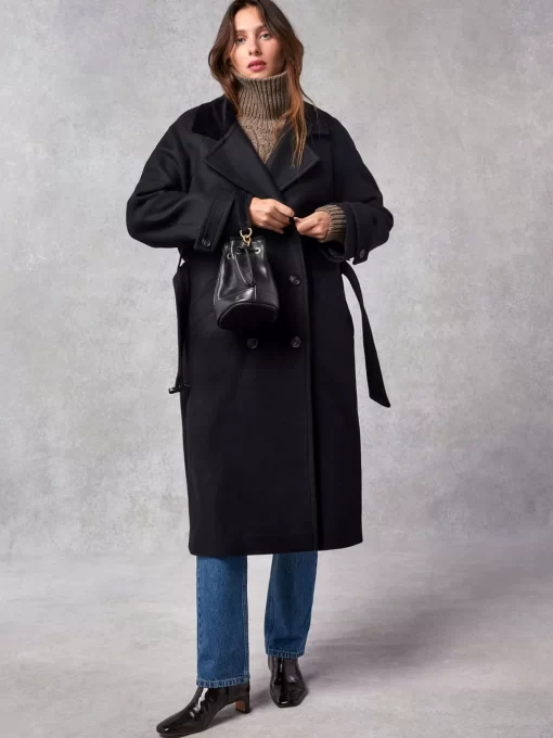 Clothing Rouje | Brent Coat Uni Noir