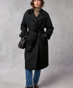 Clothing Rouje | Brent Coat Uni Noir