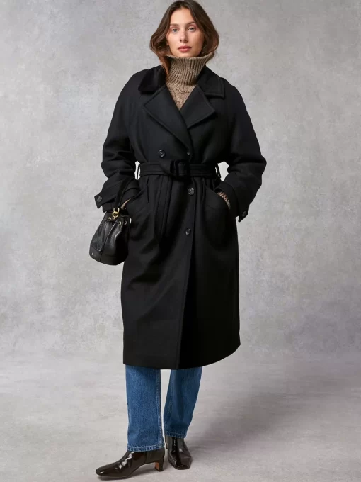 Clothing Rouje | Brent Coat Uni Noir