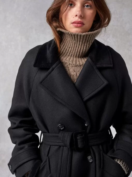 Clothing Rouje | Brent Coat Uni Noir