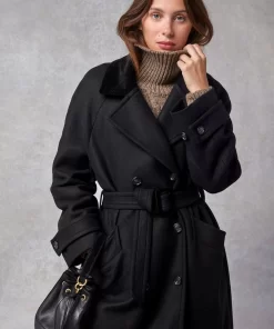 Clothing Rouje | Brent Coat Uni Noir