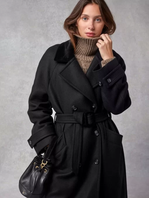 Clothing Rouje | Brent Coat Uni Noir