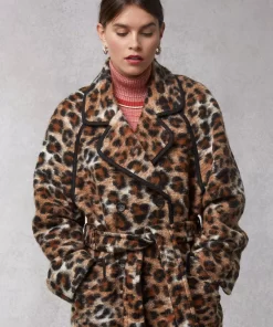 Clothing Rouje | Brenta Coat Leopard Fauve