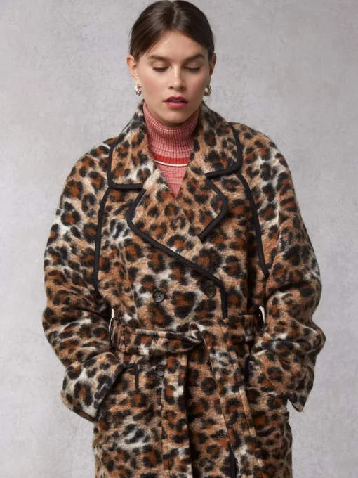 Clothing Rouje | Brenta Coat Leopard Fauve
