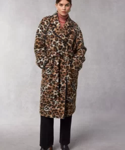 Clothing Rouje | Brenta Coat Leopard Fauve