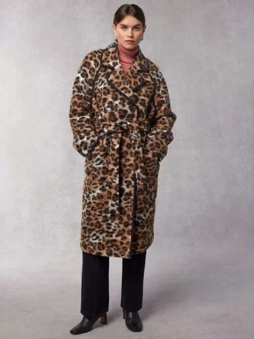 Clothing Rouje | Brenta Coat Leopard Fauve