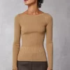 Clothing Rouje | Brigitte Sweater Uni Camel
