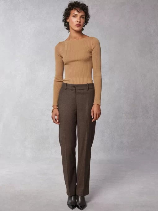 Clothing Rouje | Brigitte Sweater Uni Camel