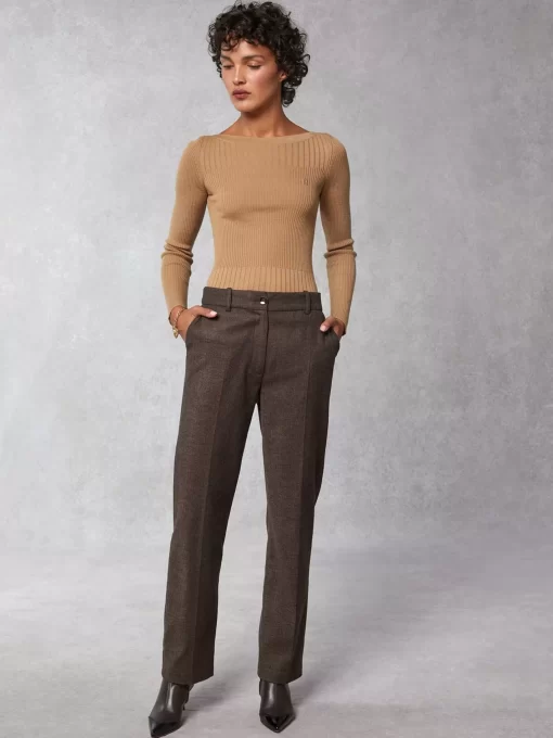 Clothing Rouje | Brigitte Sweater Uni Camel