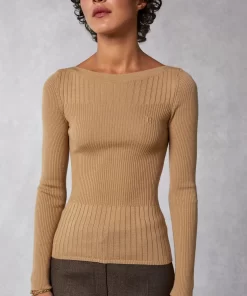 Clothing Rouje | Brigitte Sweater Uni Camel
