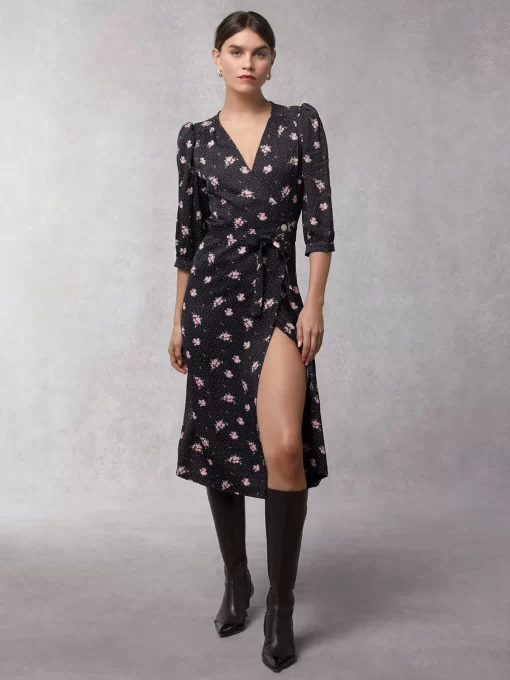 Clothing Rouje | Caitlin Dress Petunias Marine