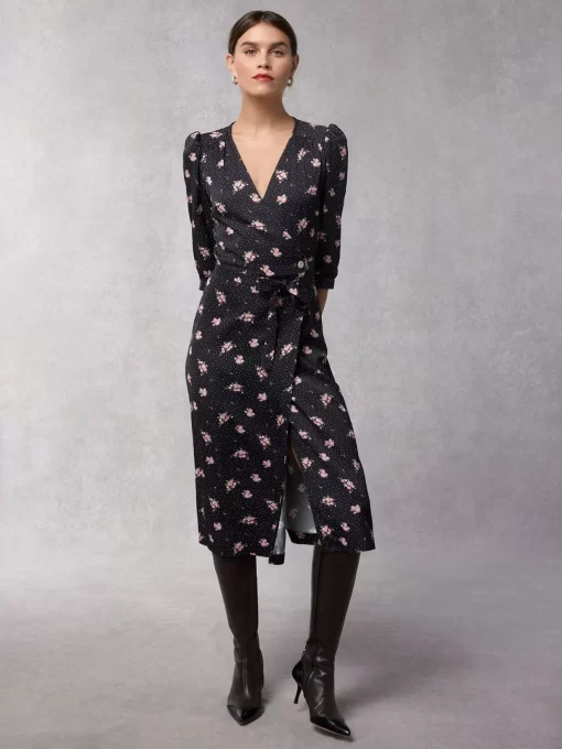 Clothing Rouje | Caitlin Dress Petunias Marine