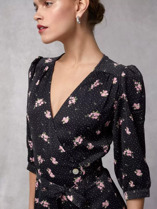 Clothing Rouje | Caitlin Dress Petunias Marine
