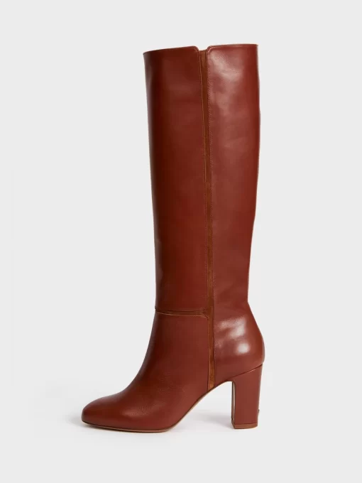 Accessories Rouje | Camelia Boots Cuir Caramel