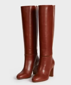 Accessories Rouje | Camelia Boots Cuir Caramel
