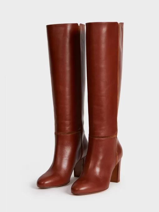 Accessories Rouje | Camelia Boots Cuir Caramel