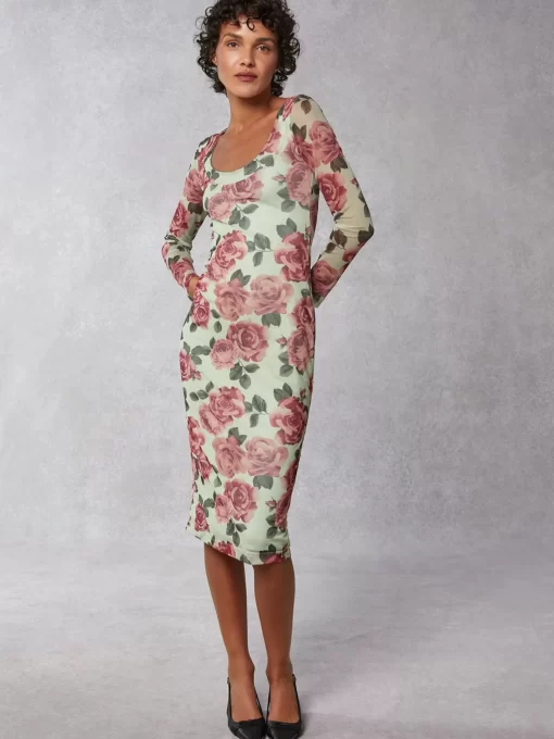 Clothing Rouje | Cara Dress Rosedautomne Vert