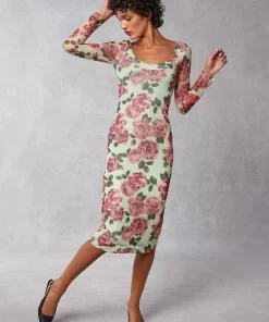 Clothing Rouje | Cara Dress Rosedautomne Vert