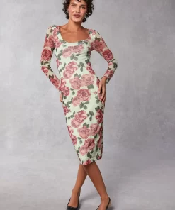 Clothing Rouje | Cara Dress Rosedautomne Vert