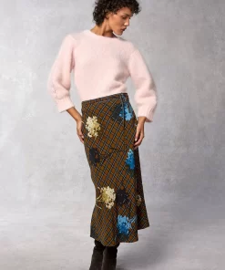 Clothing Rouje | Carina Skirt Herbier Marron