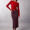 Clothing Rouje | Carina Skirt Dimanche Bucolique Marine