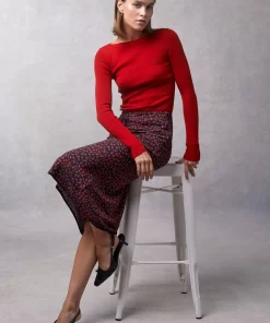 Clothing Rouje | Carina Skirt Dimanche Bucolique Marine