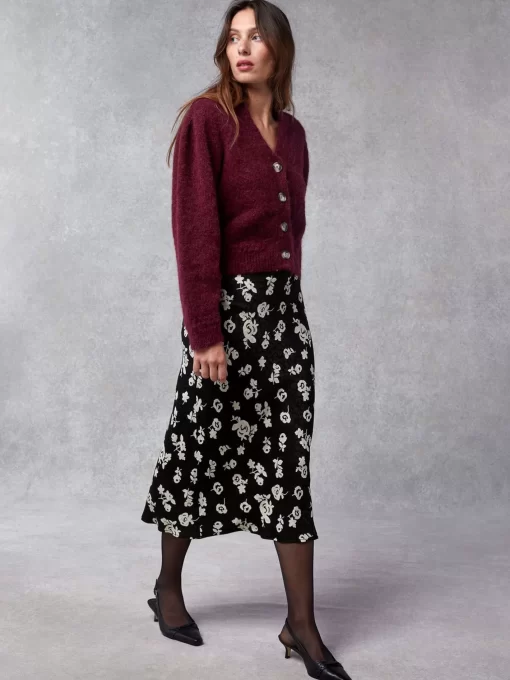 Clothing Rouje | Carina Skirt Rose Coquette Black