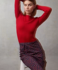 Clothing Rouje | Carina Skirt Dimanche Bucolique Marine