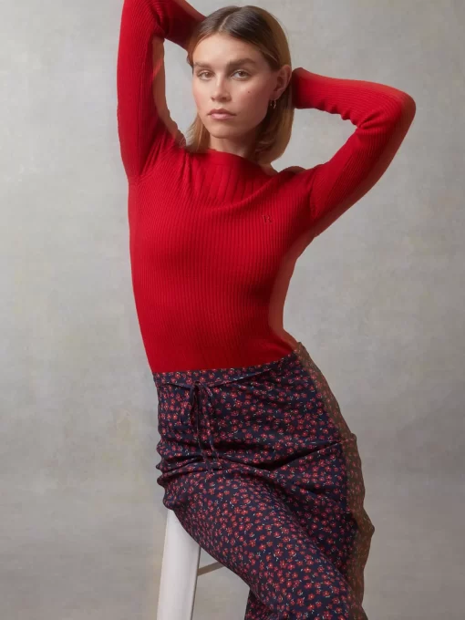 Clothing Rouje | Carina Skirt Dimanche Bucolique Marine