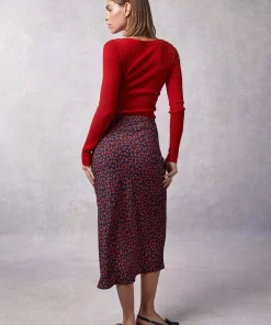 Clothing Rouje | Carina Skirt Dimanche Bucolique Marine