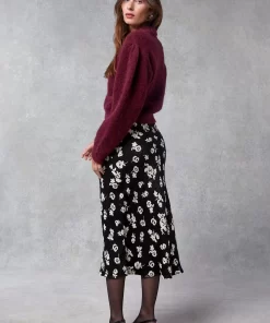 Clothing Rouje | Carina Skirt Rose Coquette Black