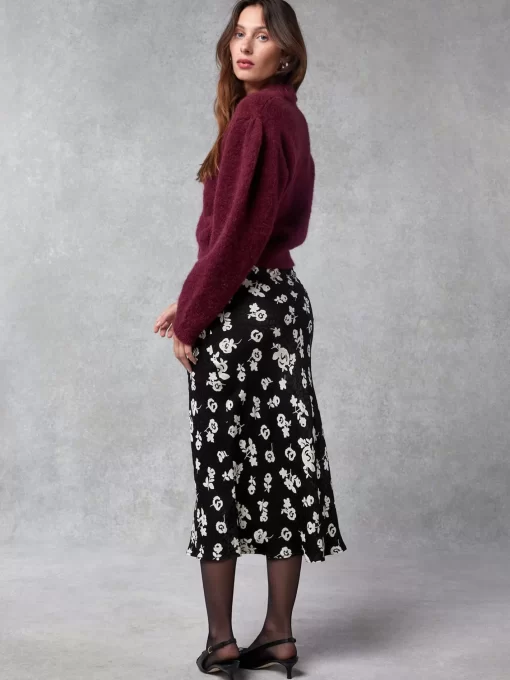 Clothing Rouje | Carina Skirt Rose Coquette Black