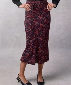 Clothing Rouje | Carina Skirt Dimanche Bucolique Marine